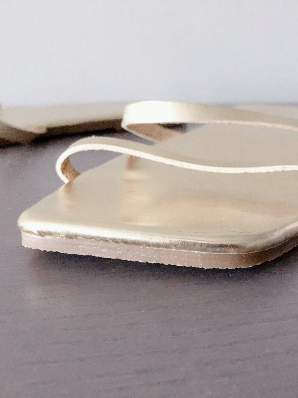 Gap Square Toe Sandals Gold Size 10 women's shoes slides - Picture 11 of 15